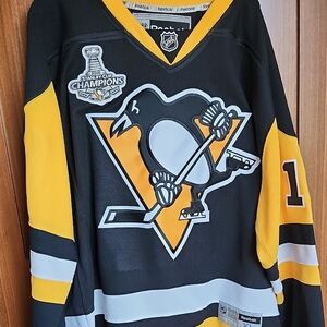 Reebok Black and Yellow Hockey Jersey